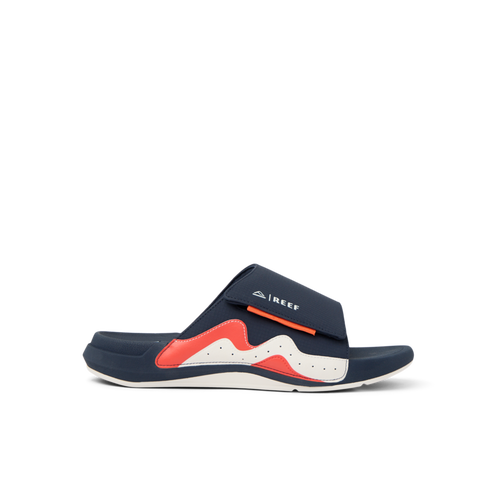 Cruiser Slide - Navy/White/Orange - Right Side View