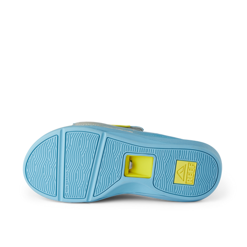 Cruiser Slide - Light Blue/Yellow - Top View