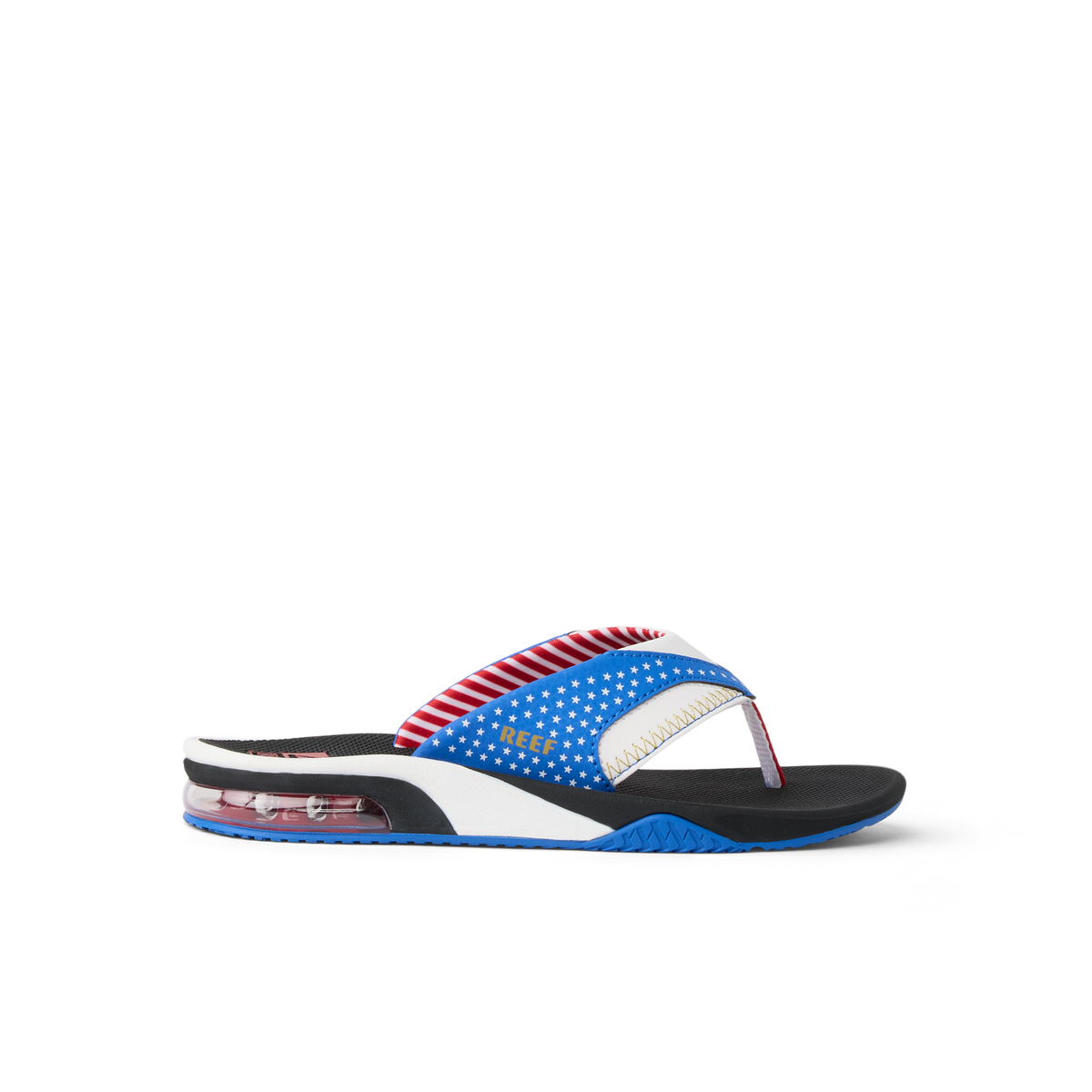 Kids Fanning boys flip flop sandal facing right, featuring beach-inspired design, arch support, and soft cushioning for comfort.